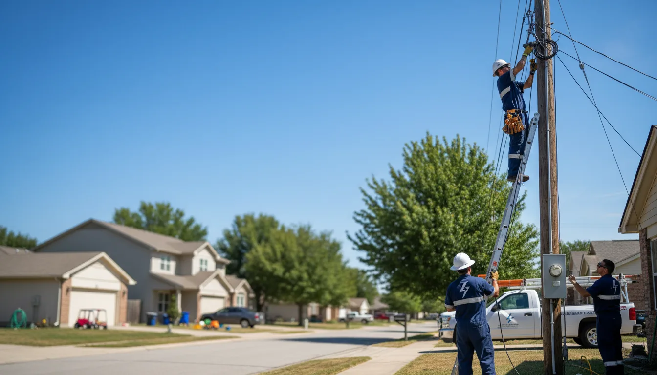 Residential electrician providing installation services in Colgate, WI